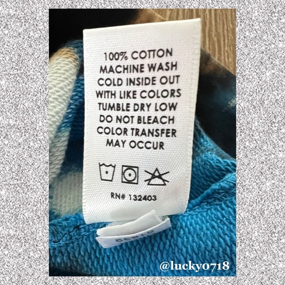 Cotton Citizen EUC Milan Crew Mock Neck Sweatshirt in Electric Current Sz S - Picture 7 of 7